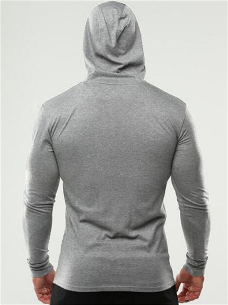 LONGBIDA Gym Bodybuilding Stringer Mens Hoodie T shirt Muscle Fitness