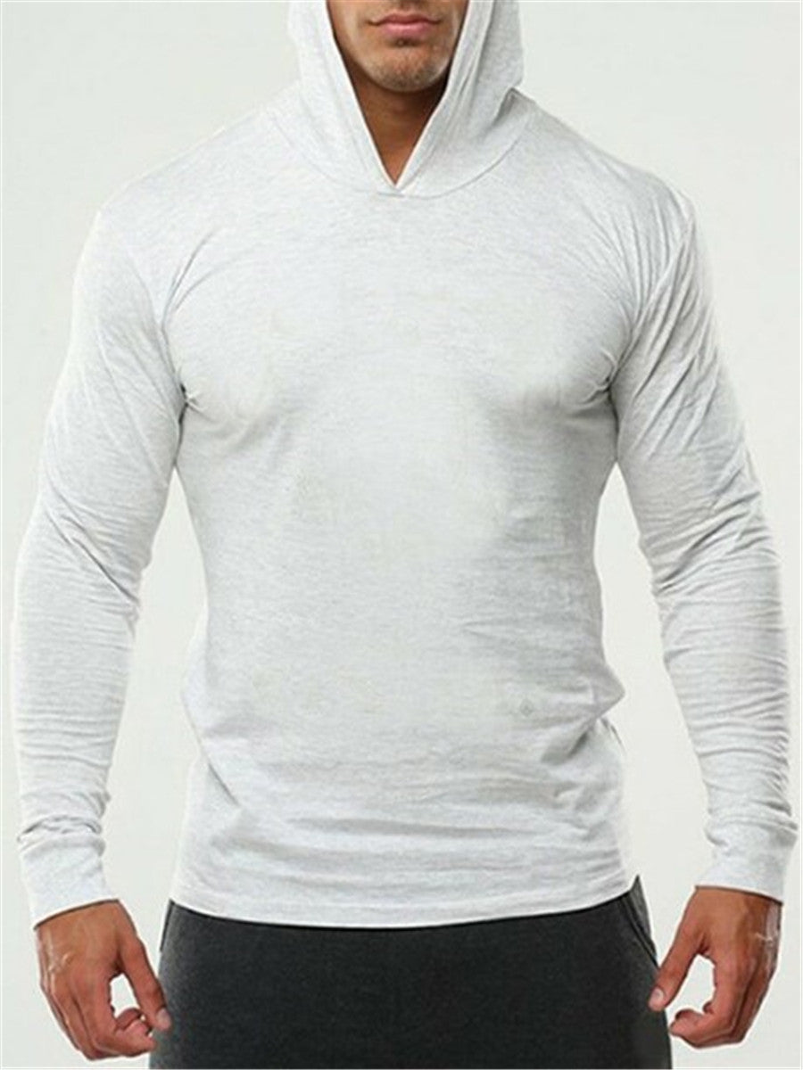 LONGBIDA Gym Bodybuilding Stringer Mens Hoodie T shirt Muscle Fitness