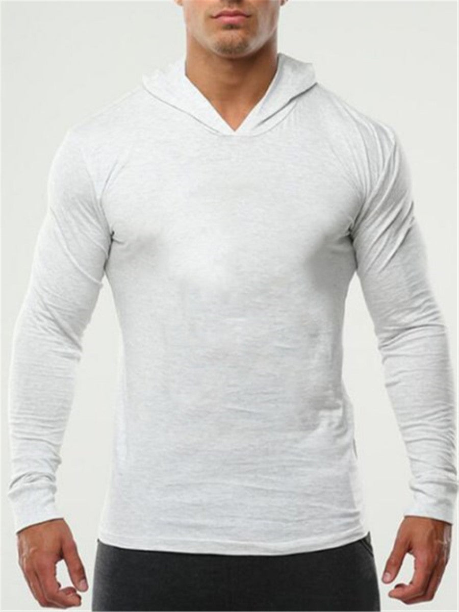 LONGBIDA Gym Bodybuilding Stringer Mens Hoodie T shirt Muscle Fitness