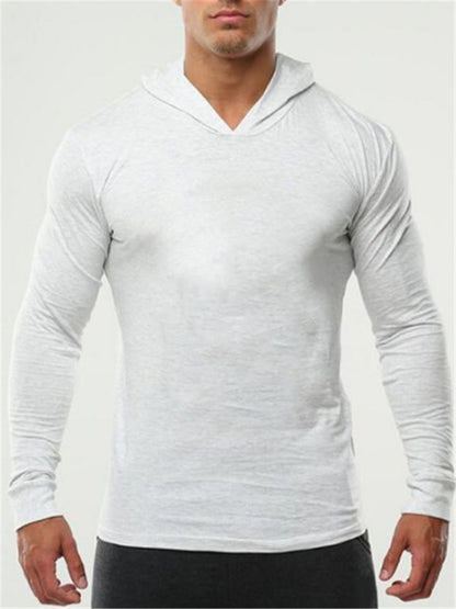 LONGBIDA Gym Bodybuilding Stringer Mens Hoodie T shirt Muscle Fitness