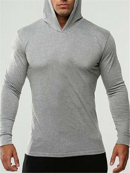 LONGBIDA Gym Bodybuilding Stringer Mens Hoodie T shirt Muscle Fitness