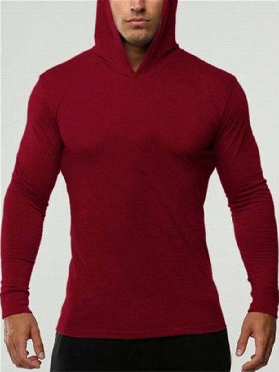 LONGBIDA Gym Bodybuilding Stringer Mens Hoodie T shirt Muscle Fitness
