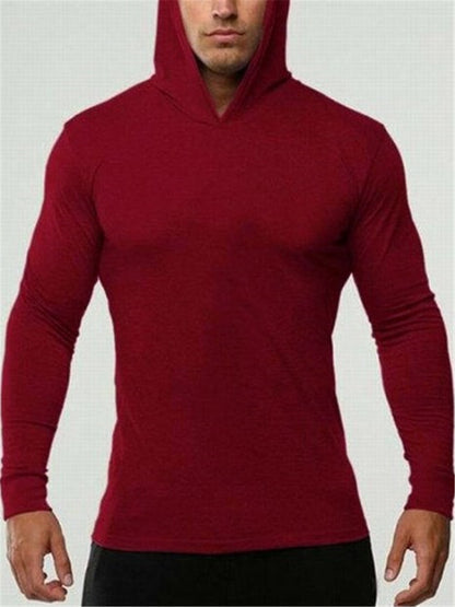 LONGBIDA Gym Bodybuilding Stringer Mens Hoodie T shirt Muscle Fitness