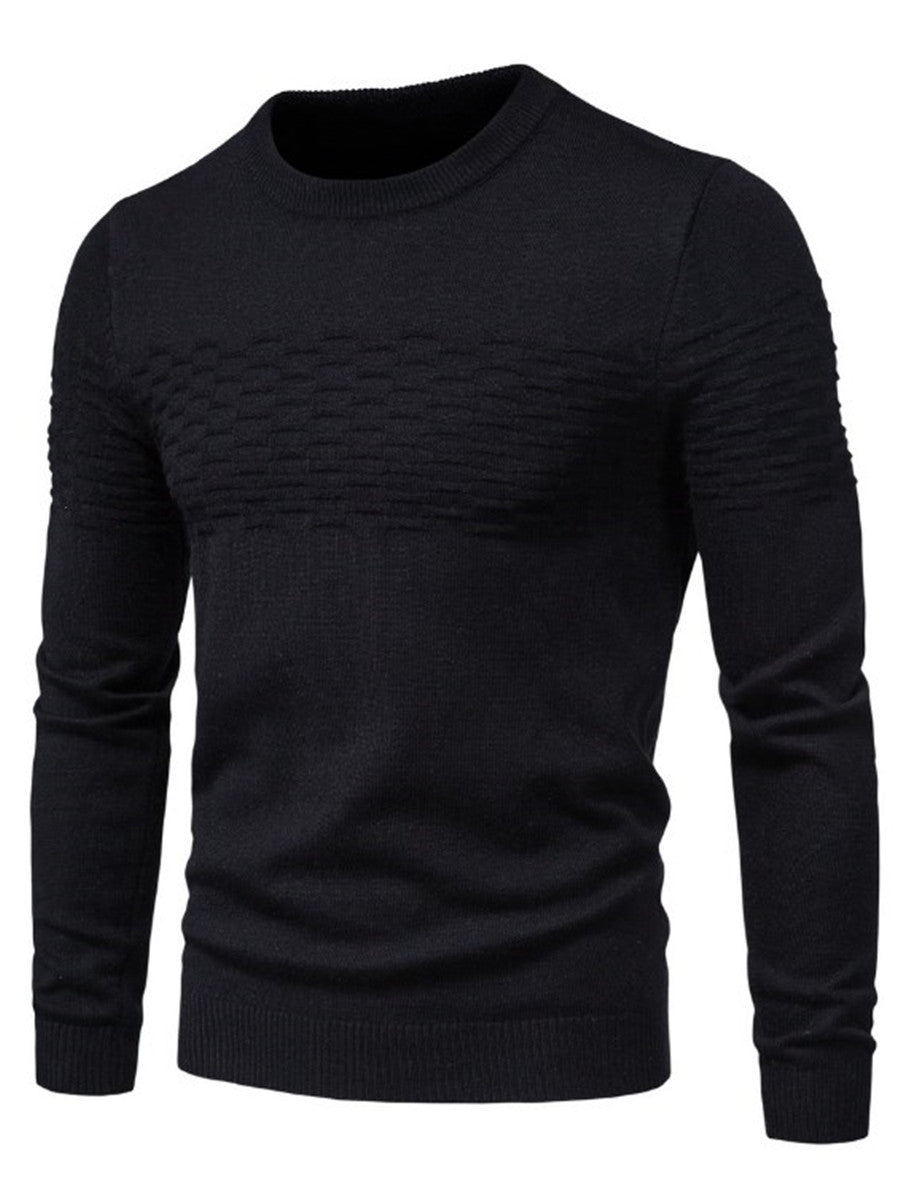LONGBIDA Casual Cotton Men Sweater Pullovers Elasticity Fashion