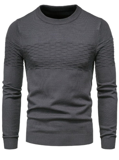 LONGBIDA Casual Cotton Men Sweater Pullovers Elasticity Fashion