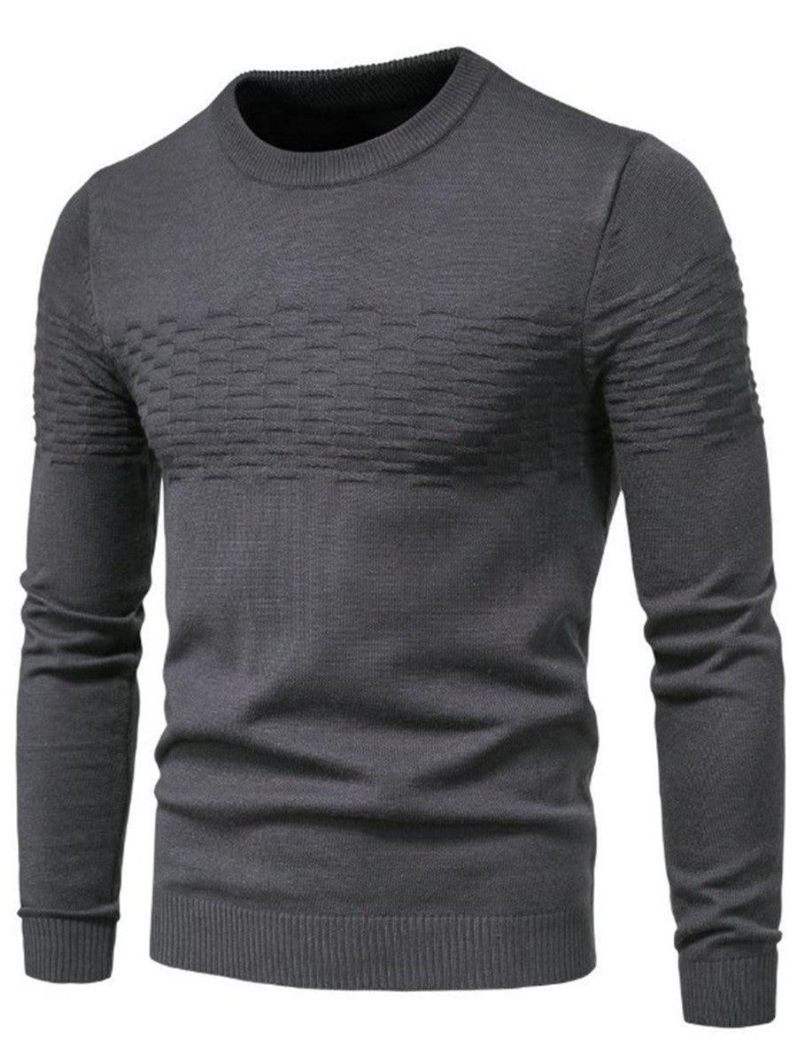 LONGBIDA Casual Cotton Men Sweater Pullovers Elasticity Fashion