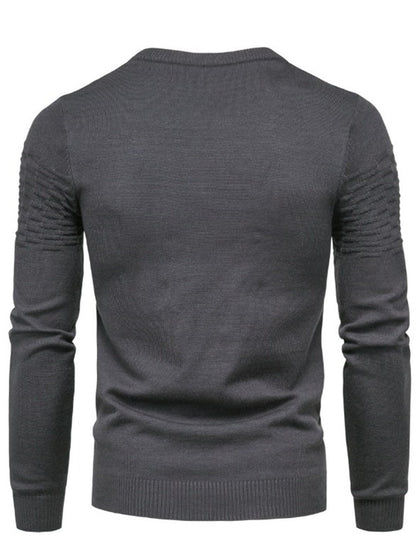 LONGBIDA Casual Cotton Men Sweater Pullovers Elasticity Fashion
