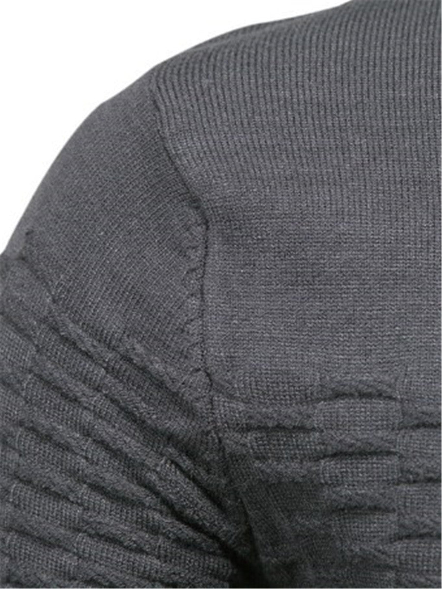 LONGBIDA Casual Cotton Men Sweater Pullovers Elasticity Fashion