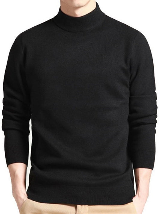 LONGBIDA Sweater Solid Pullovers Mens Wear Thin Fashion Undershirt