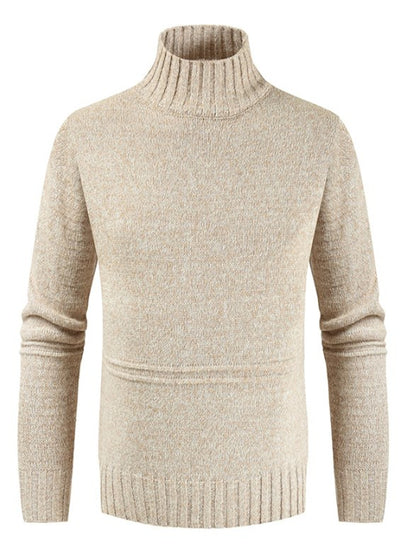 LONGBIDA Mens Classic Wool Knitwear Sweaters Thick Warm Cashmere Sweater