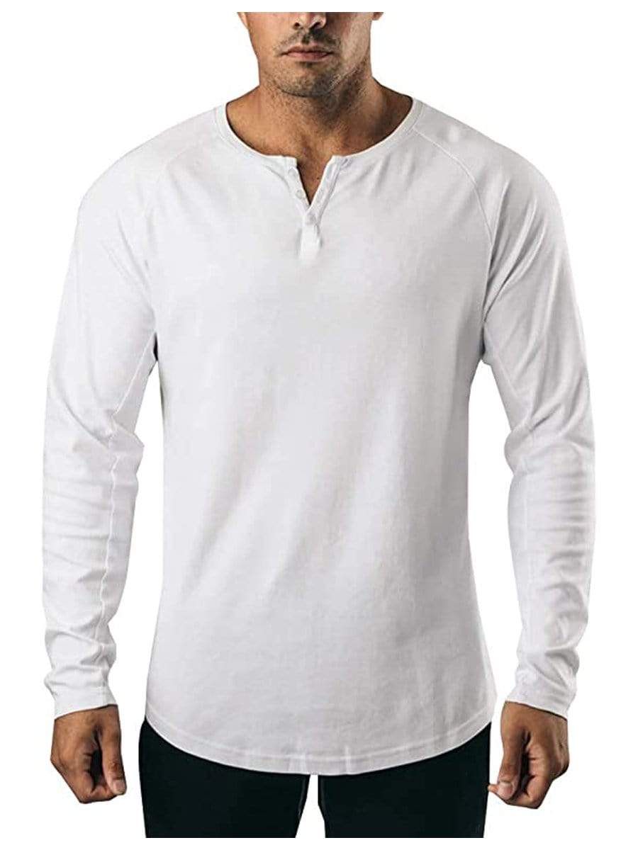 White / 3XL LONGBIDA Shirts Long Sleeve Regular Comfortable Slim Fit Fashion For Men